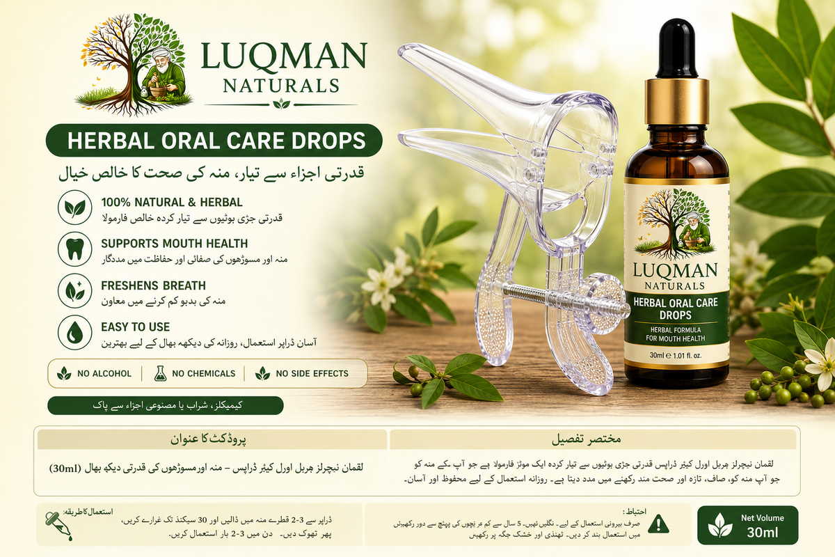 Luqman Naturals Herbal Oral Care Drops – Natural Mouth & Gum Support