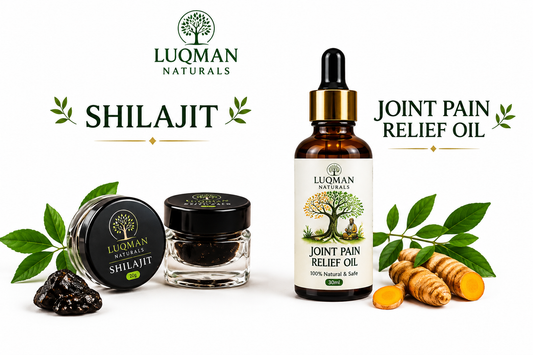 Shilajit 5g & Joint Pain Relief Oil 30ml – Wellness Bundle